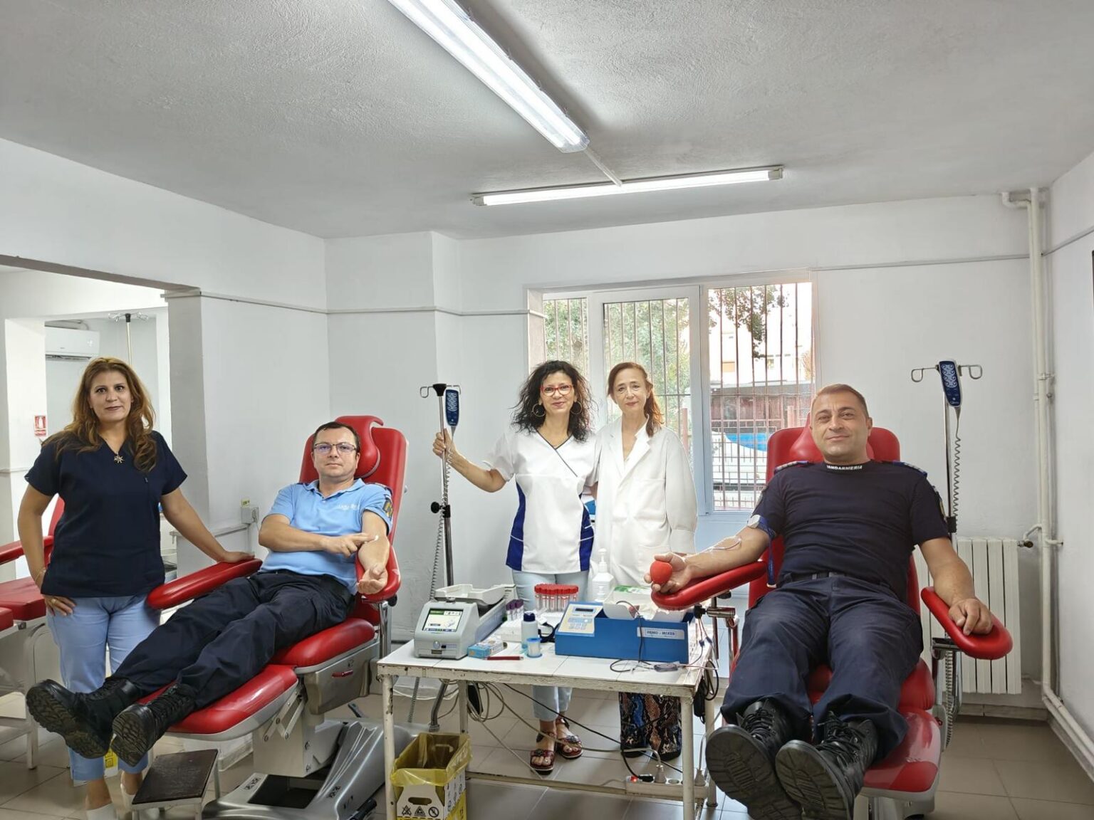 Jandarmii din Mehedinți donează sânge pentru pacienți
