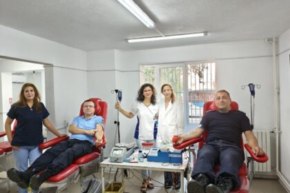 Jandarmii din Mehedinți donează sânge pentru pacienți