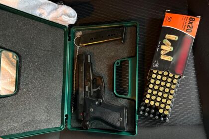 Pistol și 42 de cartușe, găsite în Dolj, la Bârca