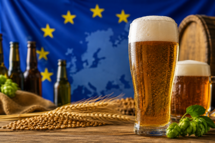 Topul berii în Europa: România, între primii zece producători. Foto generată cu AI