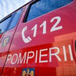 Incendiu puternic lângă un mall din Râmnicu Vâlcea