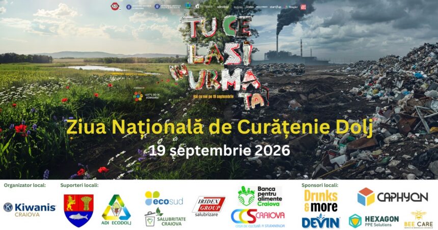 19 septembrie 2026 – Doljul se mobilizează pentru Ziua Națională de Curățenie