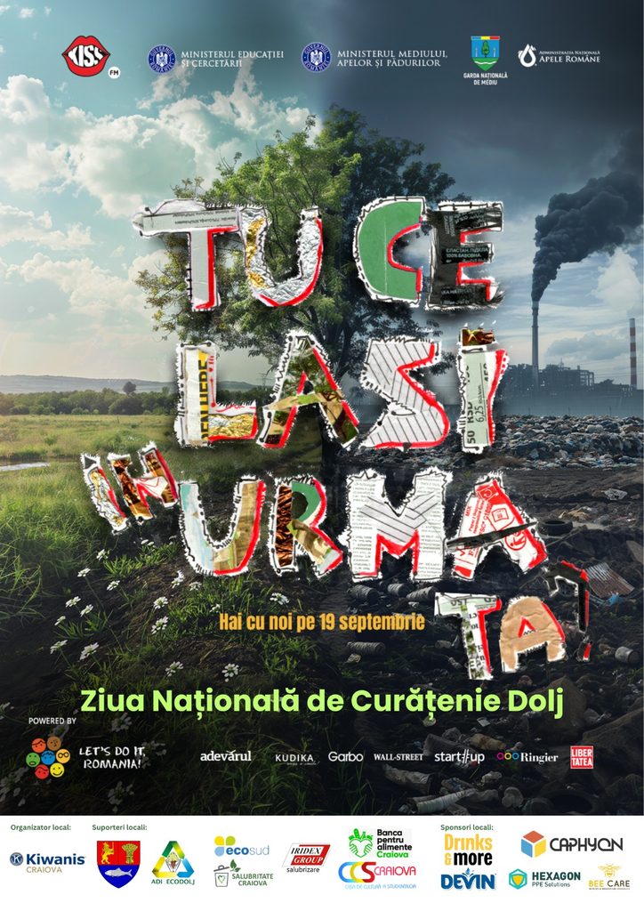 19 septembrie 2026 – Doljul se mobilizează pentru Ziua Națională de Curățenie
