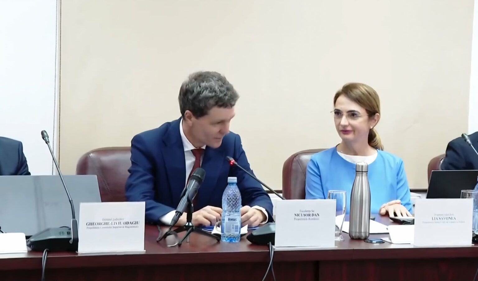 Nicuşor Dan cere echilibru în justiţie, la şedinţa CSM. Foto: Captură video/ Facebook