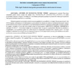 Press release header with EU flag on the left and Romanian government seal on the right, and the title 'COMUNICAT DE PRESĂ'.