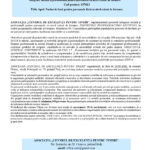 Header of a Romanian press release funded by the European Union, showing the EU flag, government seal, and blue banners reading 'COMUNICAT DE PRESĂ' with project details