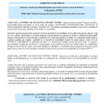 EU flag and Romanian government seal header with a blue press release banner and Romanian text beginning 'COMUNICAT DE PRESĂ'.