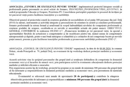 EU flag and Romanian government seal header with a blue press release banner and Romanian text beginning 'COMUNICAT DE PRESĂ'.