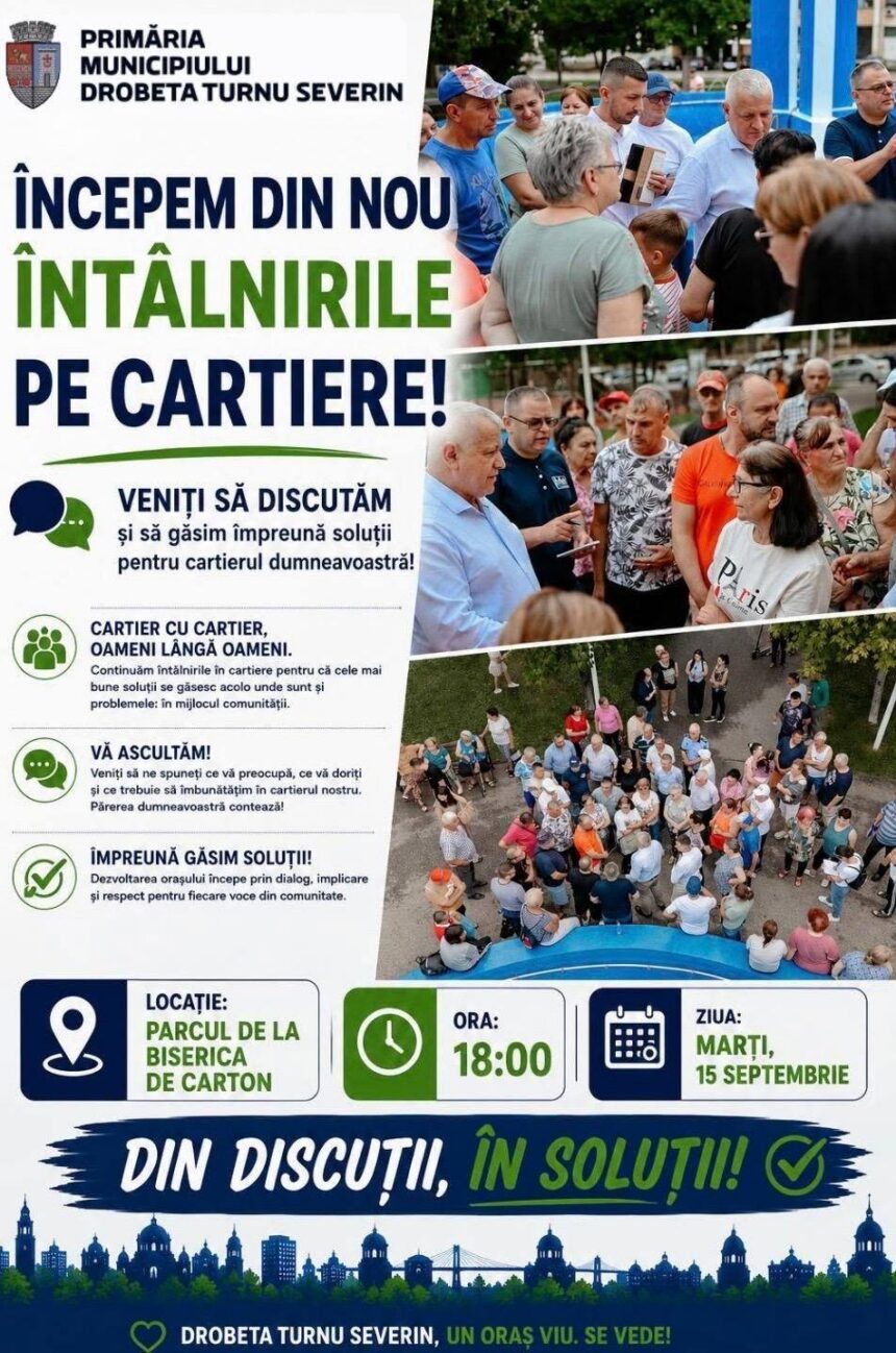 Severin: Primăria invită locuitorii la dialog