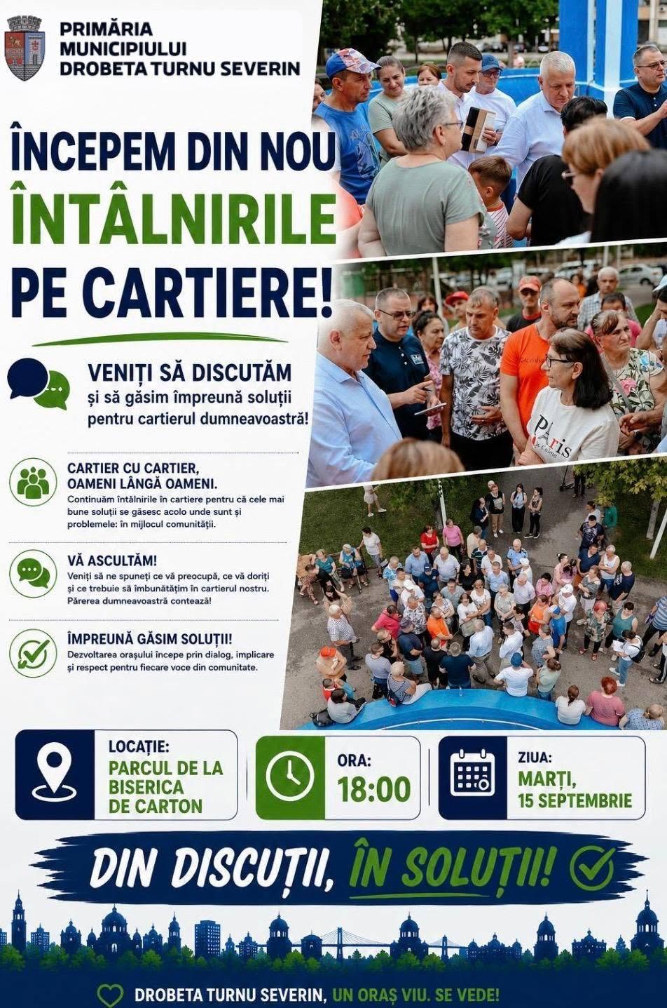 Severin: Primăria invită locuitorii la dialog