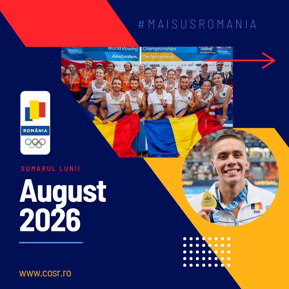 Team România: August de aur pentru sportul românesc. Foto: Facebook