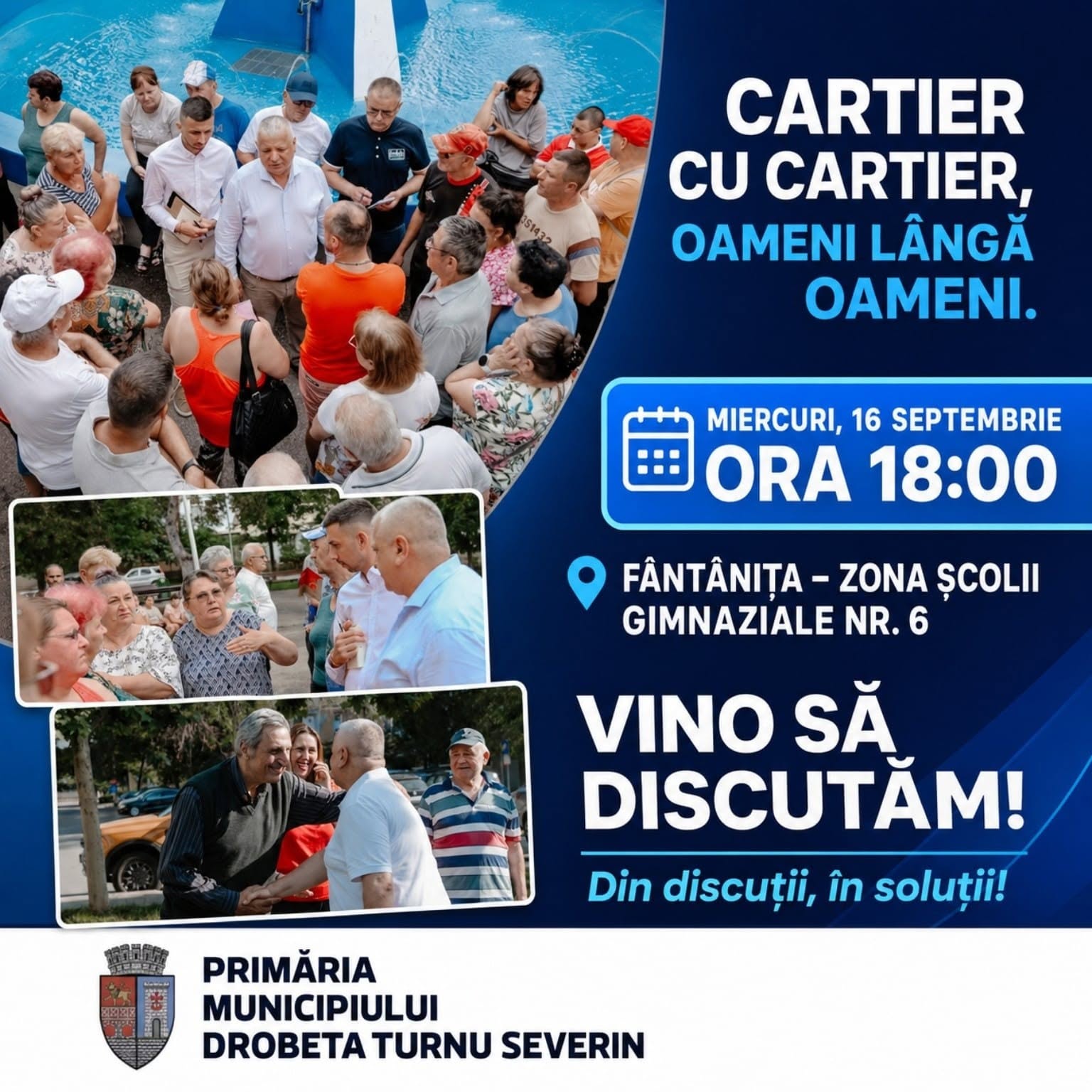 Primăria Severin continuă întâlnirile în cartiere - Jurnalul Olteniei – Știri din Craiova și Oltenia Primăria Severin continuă întâlnirile în cartiere