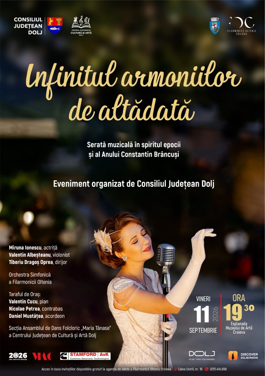 INFINITUL ARMONIILOR DE ALTĂDATĂ: Poveste muzicală în spiritul epocii lui Constantin Brâncuși