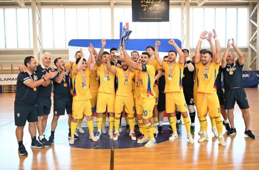 Naționala de futsal a României a cucerit trofeul turneului Futsal Week September Cup