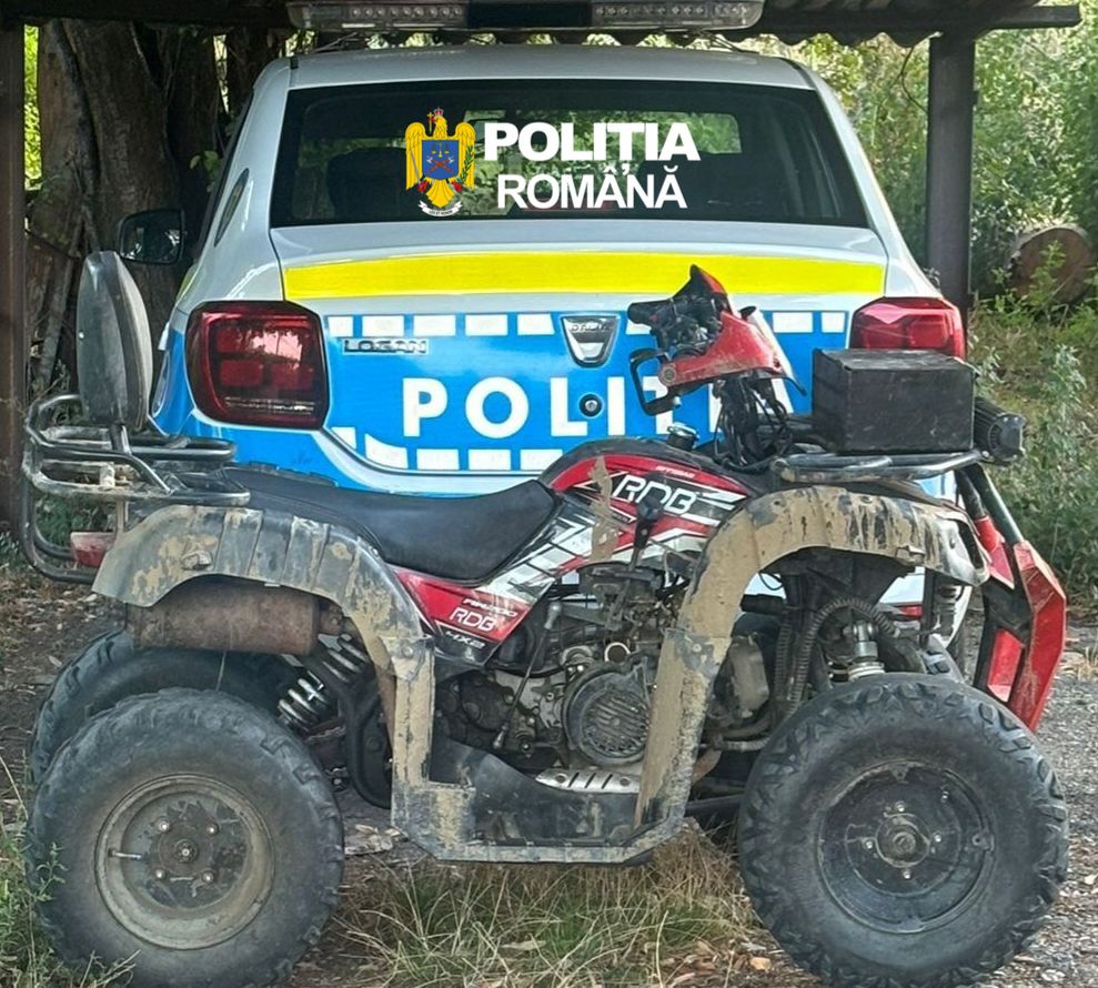 Două ATV-uri, oprite de polițiști în Vâlcea