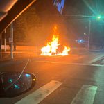 Craiova: Mașină furată, în flăcări. Minor la audieri