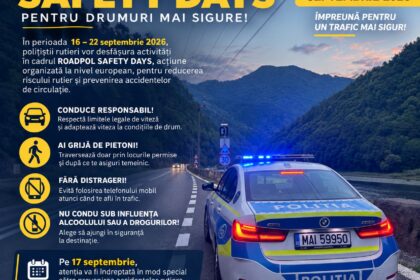 ROADPOL Safety Days în Vâlcea: acțiuni pentru trafic sigur
