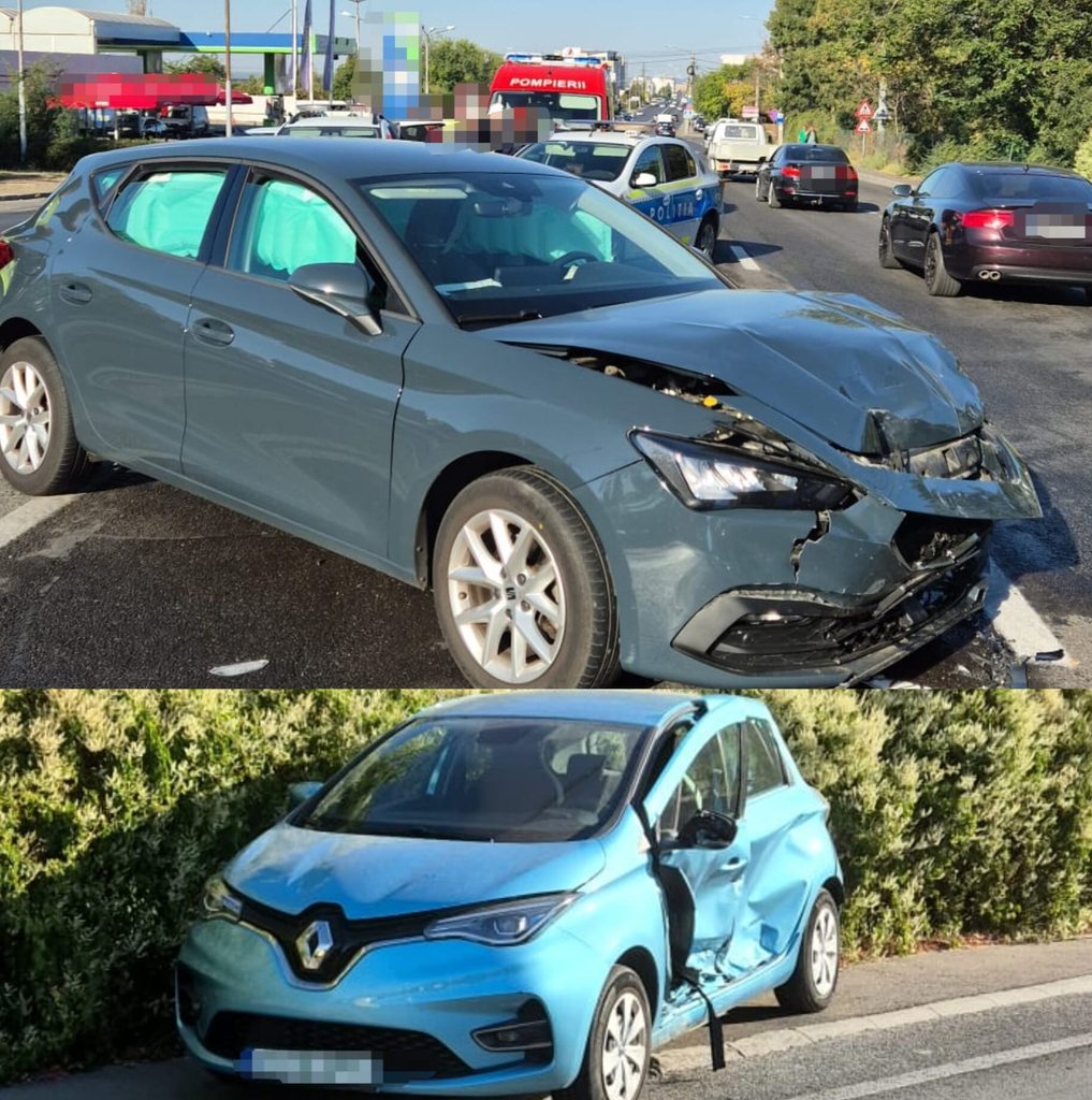Accident grav în Craiova: trei persoane la spital