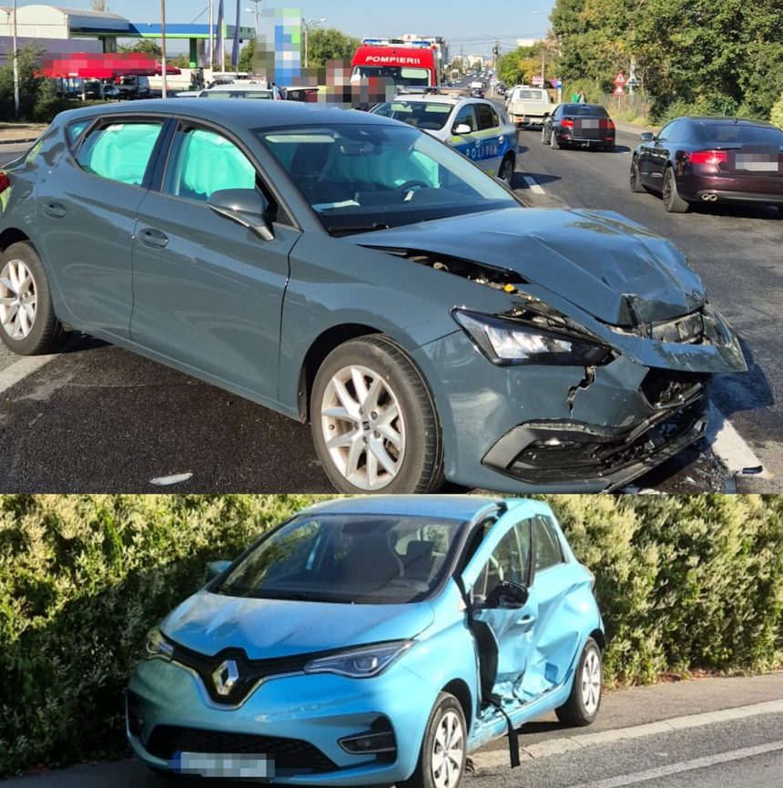Accident grav în Craiova: trei persoane la spital