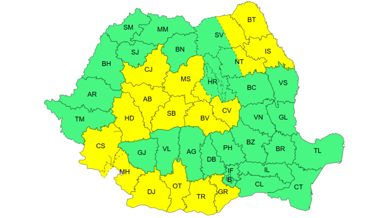 Caniculă în Oltenia: Temperaturi de 36 grade
