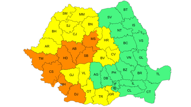 Caniculă în Oltenia: Temperaturi de 36 grade