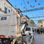 pregătirile pentru Târgul de Crăciun din Craiova a