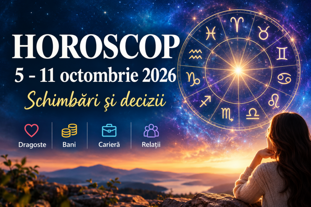 Horoscop 5-11 octombrie: Ce decizii radicale îți schimbă viața