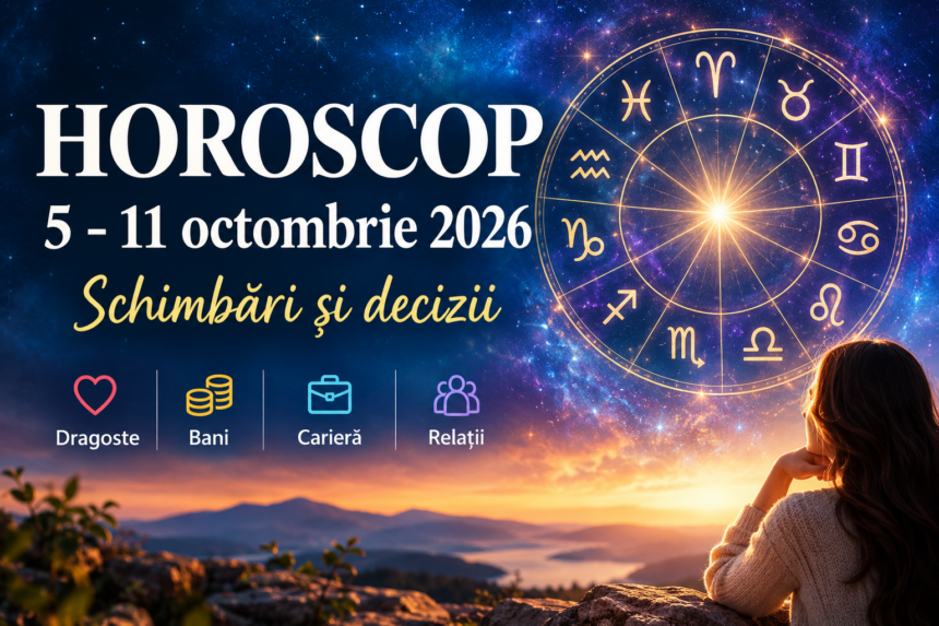Horoscop 5-11 octombrie: Ce decizii radicale îți schimbă viața