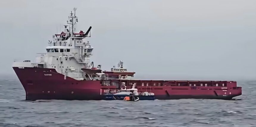Incident în Marea Neagră: Încă o navă, lovită de drone. Foto: Captură video / Facebook/ MAI