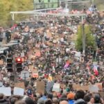 Val de proteste în Europa. Foto: Captură video de la manifestaţiile din Franța