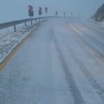 DRDP Craiova: Transalpina a fost închisă din cauza ninsorii. Foto: captură video
