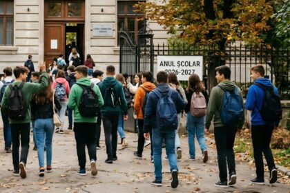 Elevii intră în prima vacanţă din anul şcolar 2026-2027. Foto generată cu AI