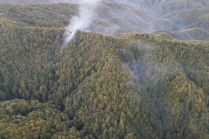 Vâlcea: Incendiul de la Băile Olănești, nestins de 9 zile