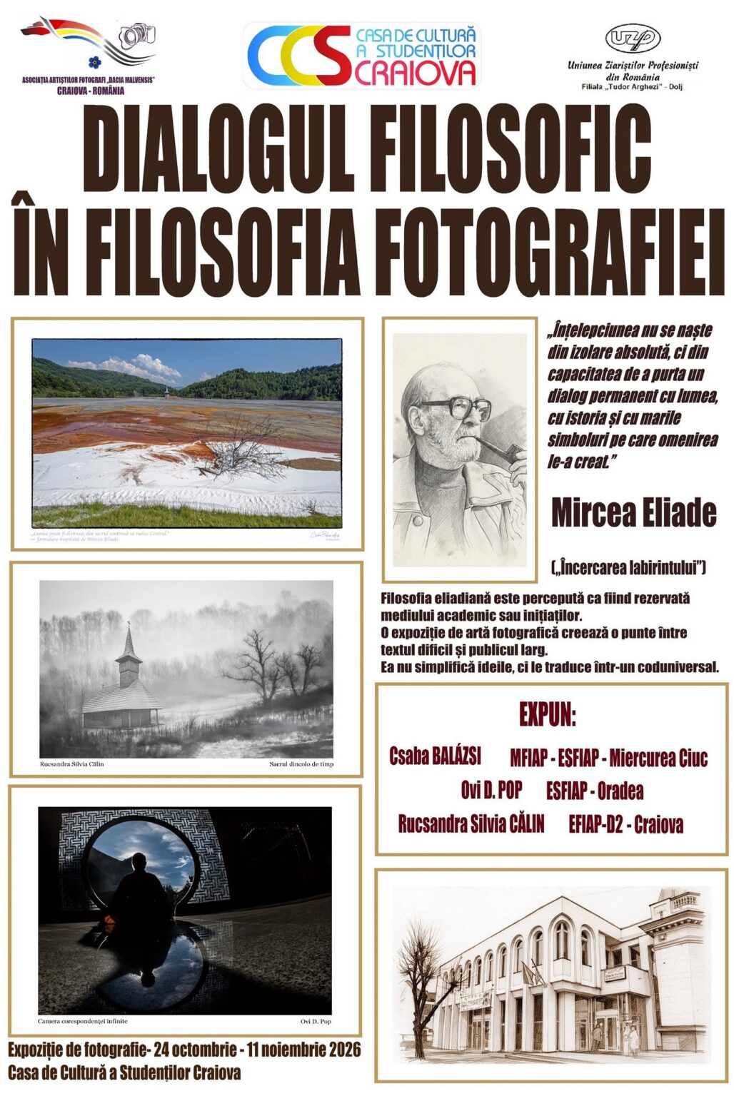 Craiova găzduiește o expoziție de fotografie și filosofie
