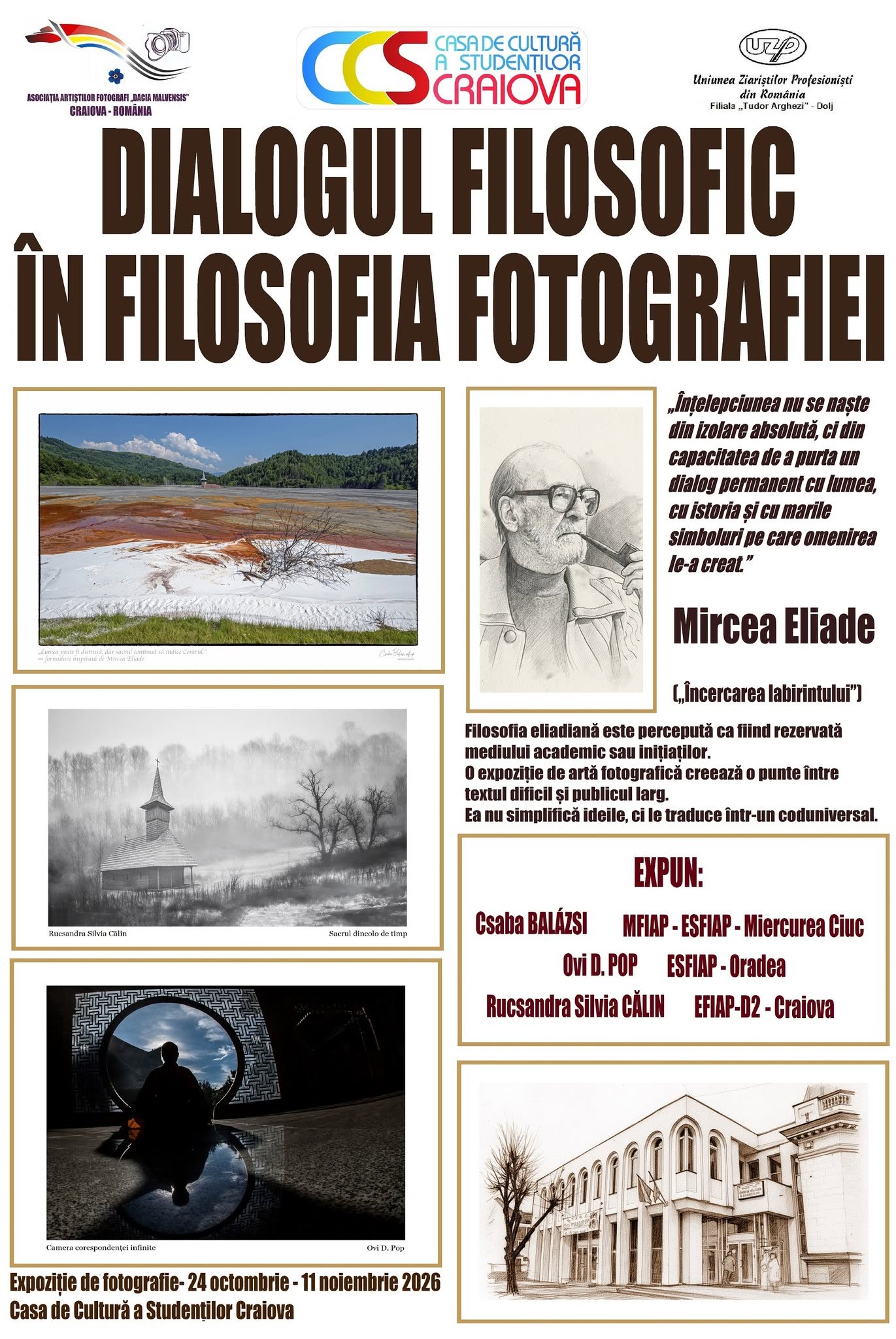 Craiova găzduiește o expoziție de fotografie și filosofie