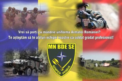 Brigada Multinațională Craiova recrutează soldați profesioniști