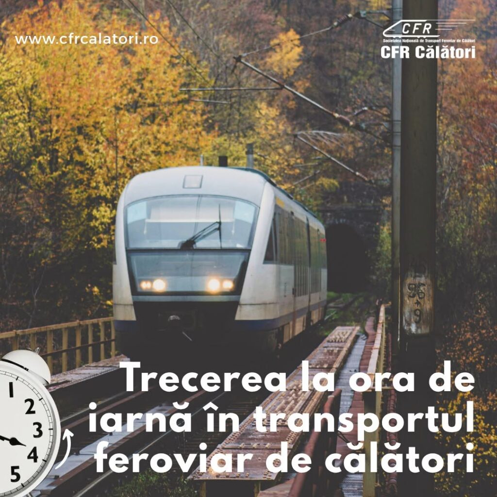 CFR Călători, la ora de iarnă: Cum vor circula trenurile