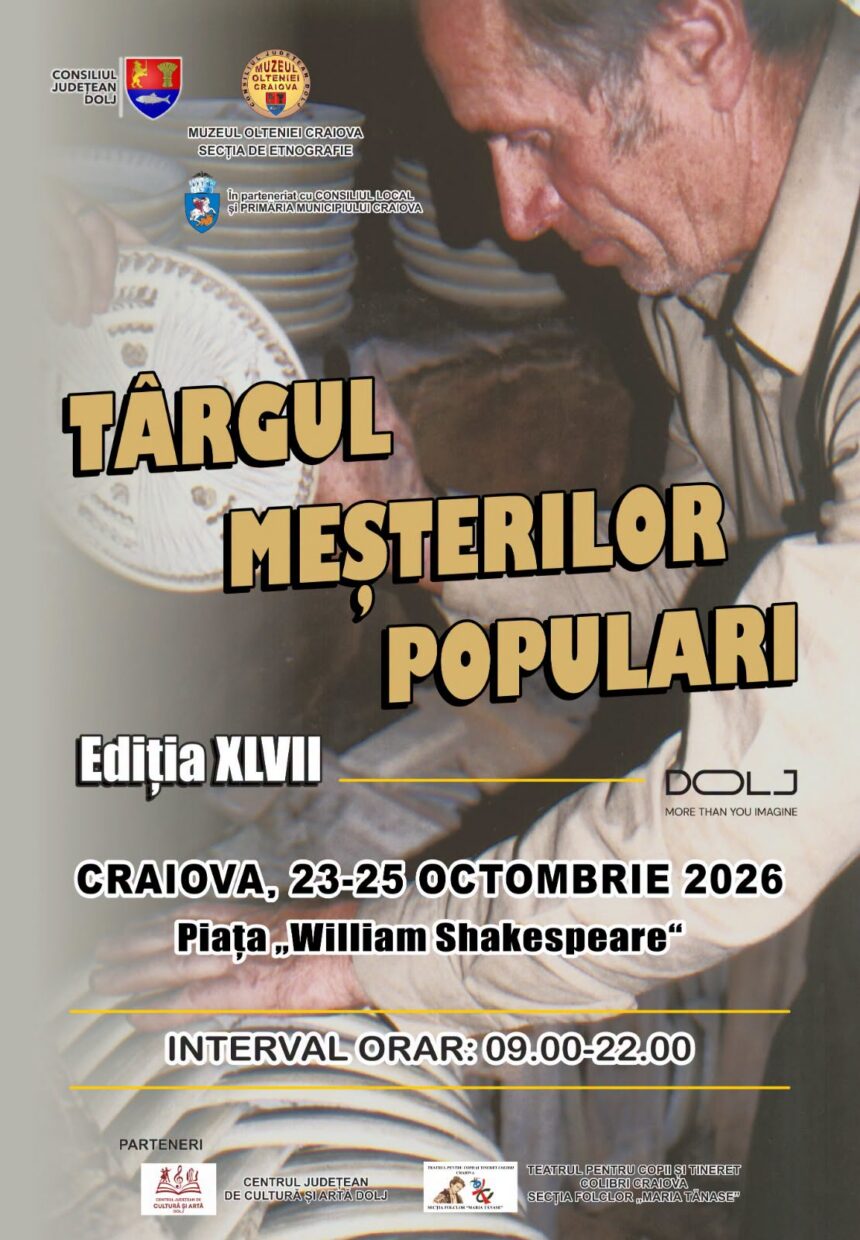 Craiova: Tradiții și bunătăți la Târgul Meșterilor Populari