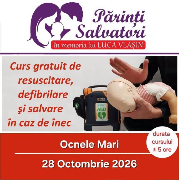 Ocnele Mari: Curs gratuit de salvare în caz de înec