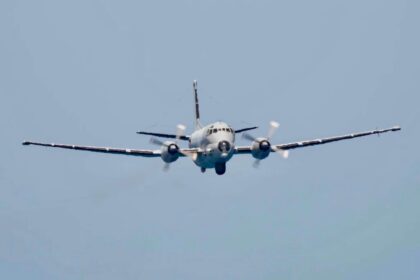 Avion de patrulare maritimă francez, trimis la Marea Neagră. Foto: Facebook/ MApN