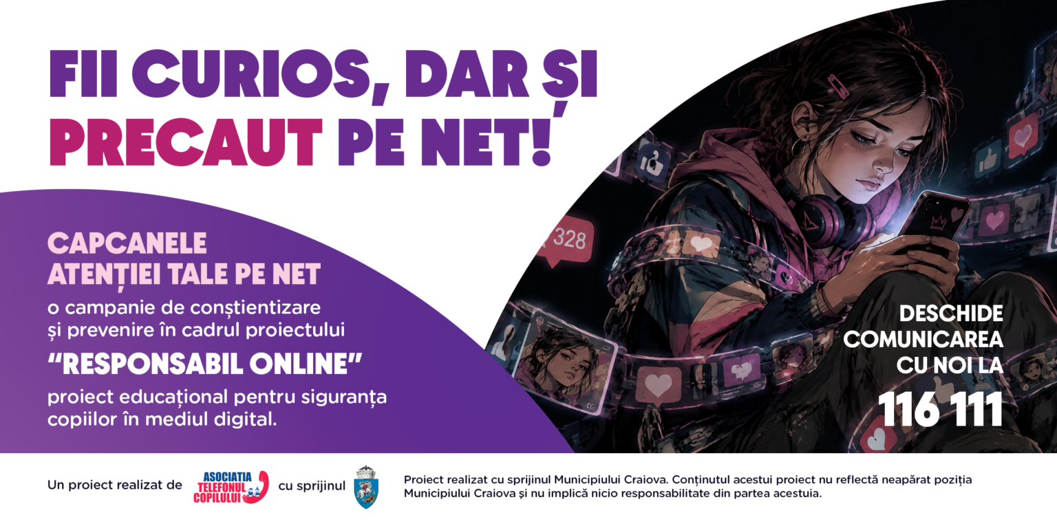 Craiova: campanie pentru siguranța copiilor pe internet