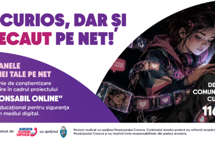 Craiova: campanie pentru siguranța copiilor pe internet