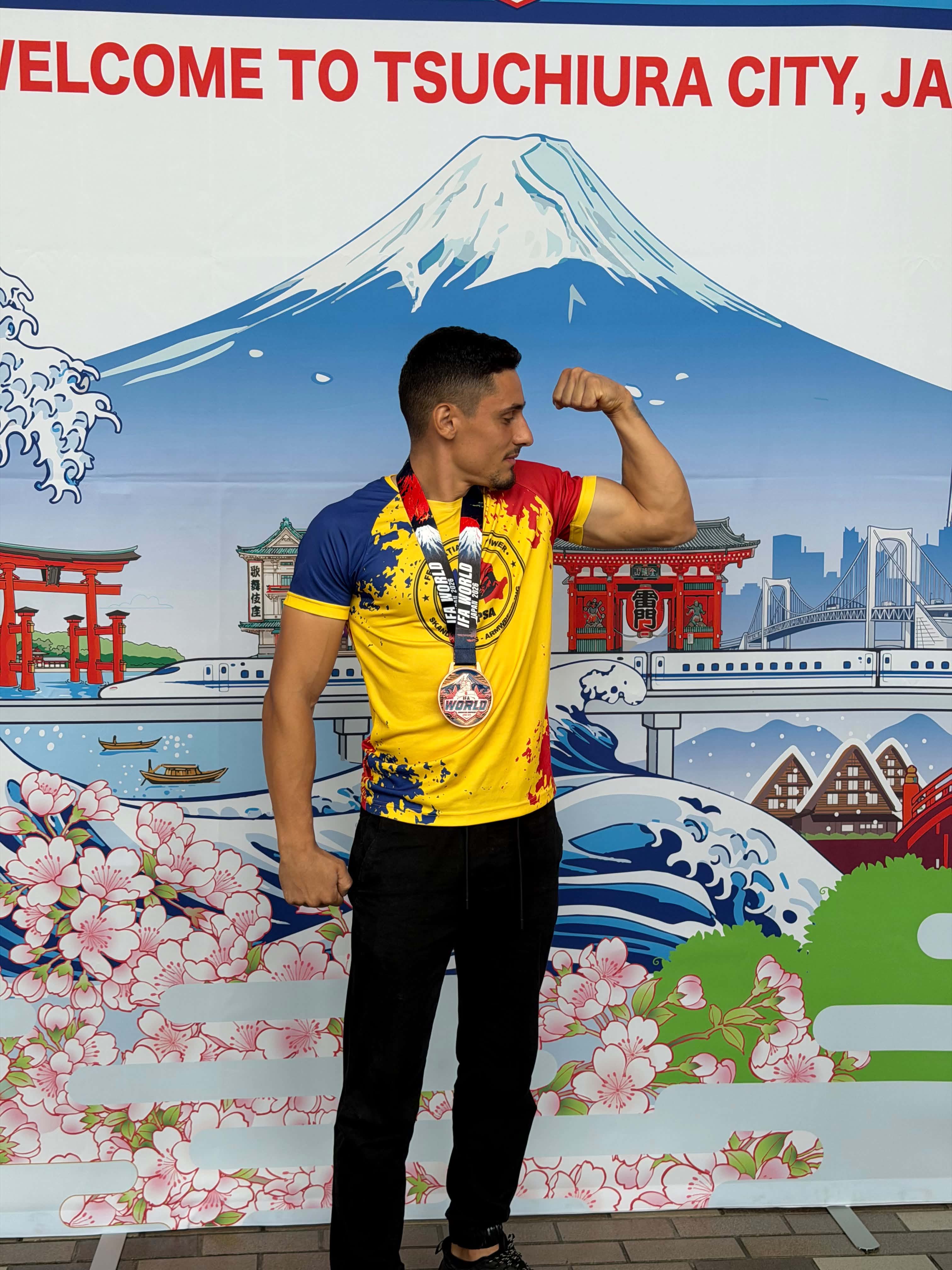 Craioveanul Marius Licuț, pe podiumul Campionatului Mondial de Skandenberg din Japonia