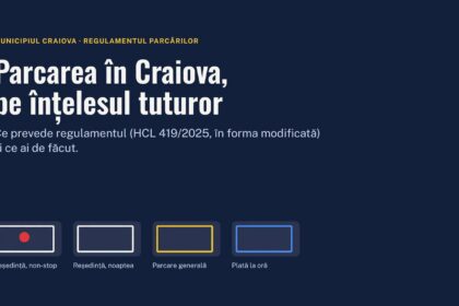 Primăria Craiova prezintă noul proiect de regulament al parcărilor Ce prevede și ce au de făcut craiovenii
