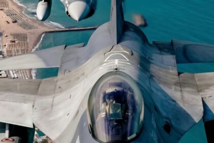 Două drone, doborâte de F-16 românești, deasupra Mării Negre. Foto: Facebook