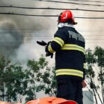 Pompier agresat în timpul unei intervenții. Trei suspecți, la audieri. Foto: Facebook/IGSU