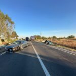 Accident pe DN 6, la Leu: Doi șoferi au ajuns la spital