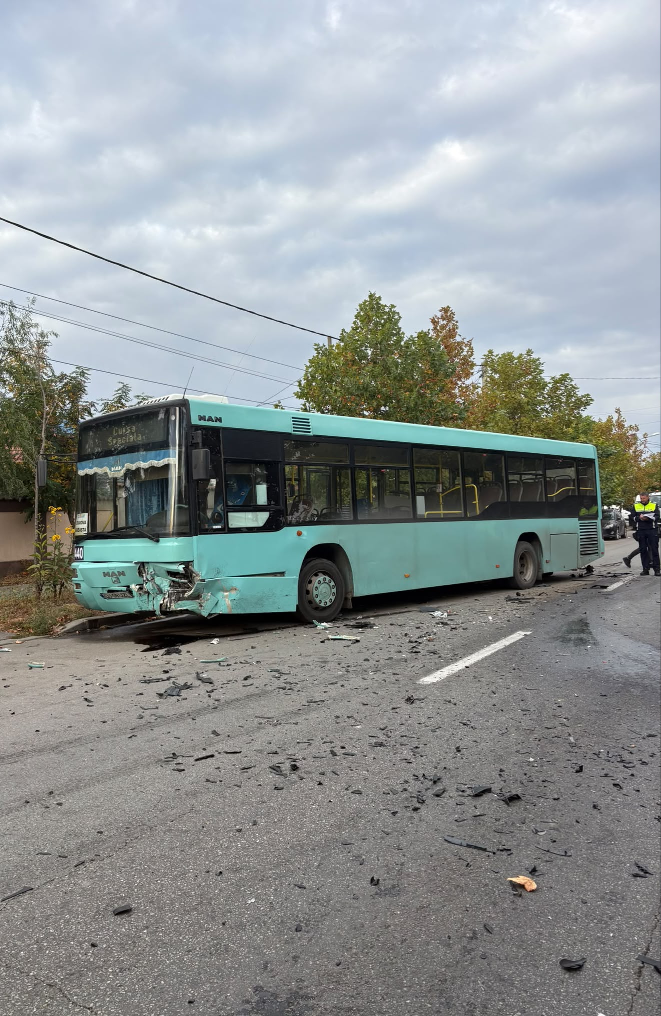 Craiova: Plan Roșu pe strada Brestei după un accident