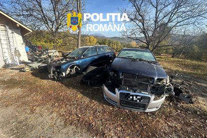 Dosar penal în Oteșani: Dezmembra mașini ilegal în curte