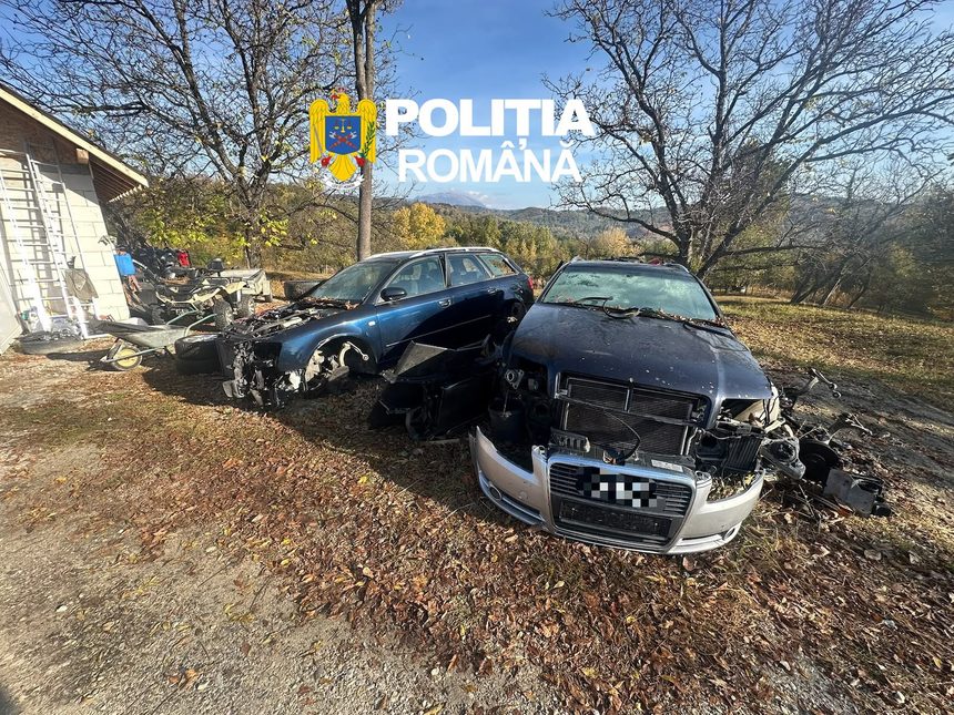 Dosar penal în Oteșani: Dezmembra mașini ilegal în curte